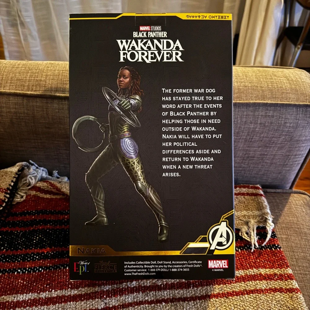 Marvel Studios Black Panther Wakanda Forever Nakia Collectible Doll Fresh Fierce